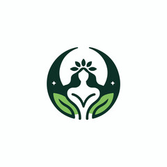 Nature goddess logo