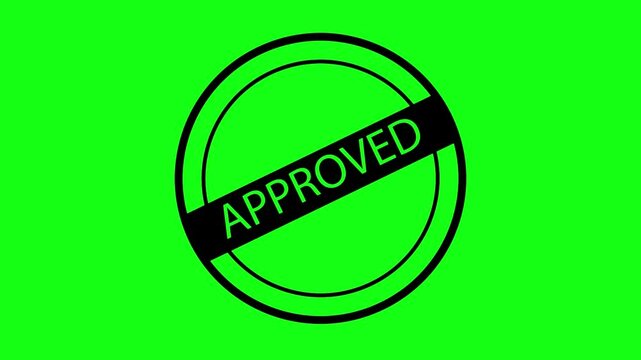 Green Screen Circle Animation with APPROVED Text | Motion Graphic Overlay

