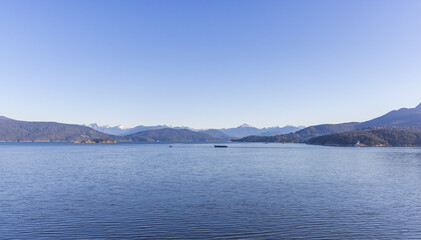 Scenic Morning View Over Howe Sound in West Vancouver, BC, Canada