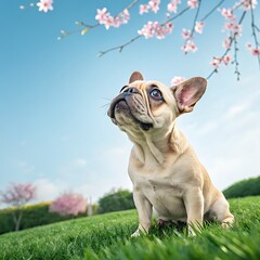 dog and butterfly