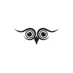 owl logo and vector template