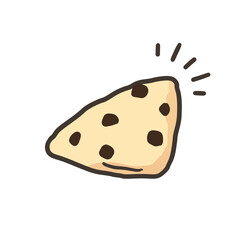 スコーンのシンプルなイラスト