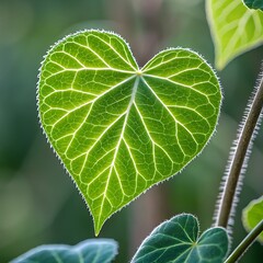 close up of a green leaf