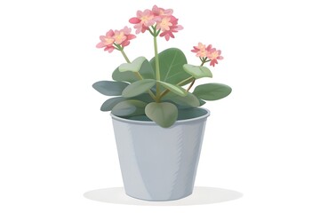 pink flower in pot