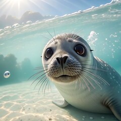 sea lion on a rock
