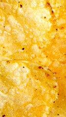 Custom AI Model Crispy Golden Potato Chips Seasoned, Ridged, Snack Food Texture