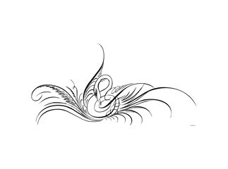 Download Elegant Single Bird Outline Logo SVG – Minimalist Avian Icon & Vector Design for Nature-Inspired Branding