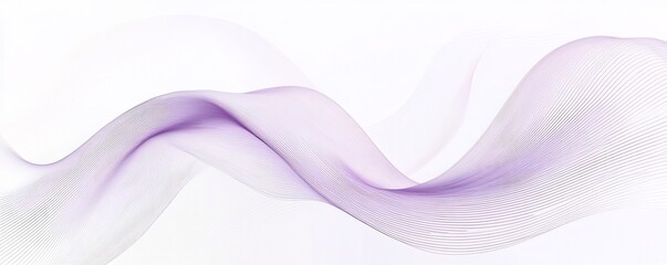 Fototapeta premium Delicate Flow Abstract Wave of Lavender Dots Subtle Gradient Airy Texture Minimalist Clean Design