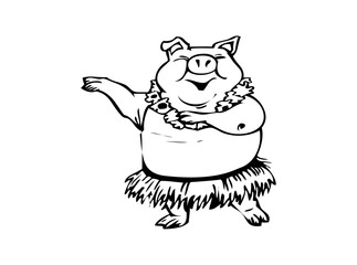 Adorable Cute Pig SVG Clipart – Farm Animal Vector for Cricut & Silhouette | Kawaii Piglet Digital Download