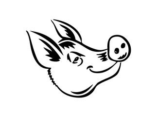 Adorable Cute Pig SVG Clipart – Farm Animal Vector for Cricut & Silhouette | Kawaii Piglet Digital Download