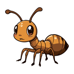 Ant Vector Illustration – Cute and Playful Insect Art
