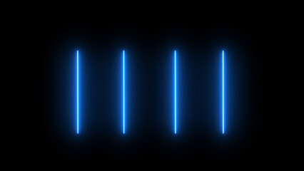 Glowing neon light lines abstract banner wallpaper background template.