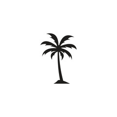 Fototapeta premium Palm tree summer logo template