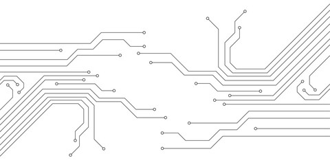 Abstract background with technology circuit board texture. Electronic motherboard illustration. Communication and engineering concept. Vector illustration 