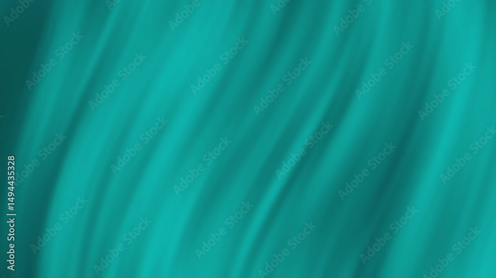 Poster a teal abstract background featuring soft, flowing, diagonal gradient lines and a smooth, blurred ef