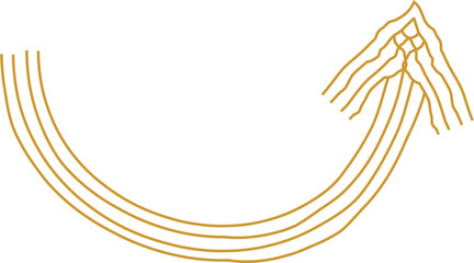 golden arrow sign curves up direction up or down, scratch and brush