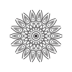 Floral Mandala: An intricate and visually striking floral mandala, crafted with meticulous detail, offers a sense of balance and harmony, ideal for spiritual and aesthetic expression.