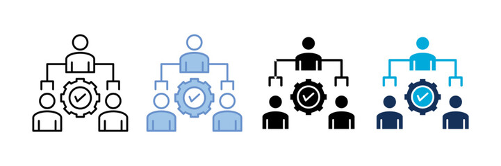 Obraz premium Employee Management Icon