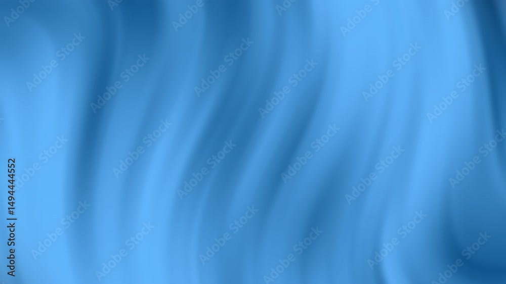 Poster Soft blue abstract background featuring smooth curved waves and a gentle gradient effect, Abstract texture Gradient motion Background animation.