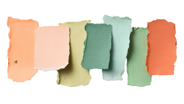 Colorful paper pieces background abstract design