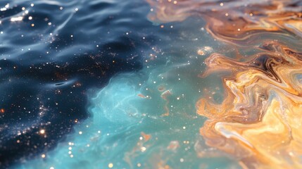 Fototapeta premium Abstract water surface colors