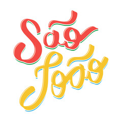 São João Hand Lettering Typography