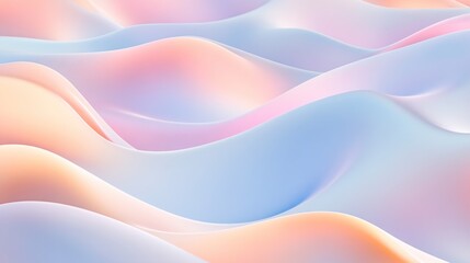 Pastel Dreamscape: An Abstract Wave of Serenity