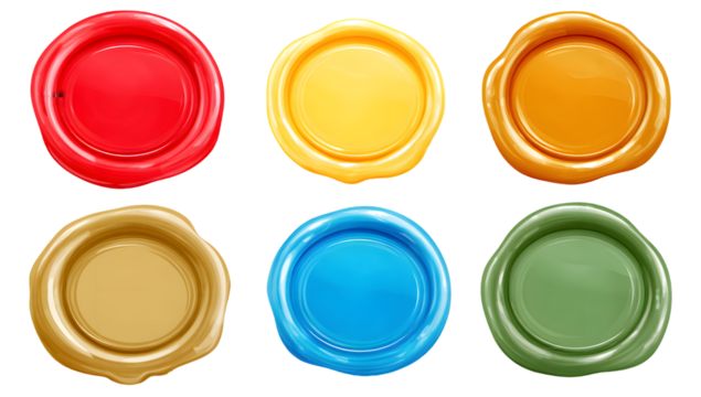 Wax seals assortment of shiny vivid colors