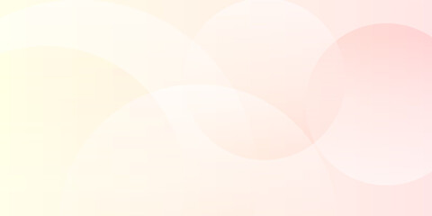 Elegant pastel minimalist banner background, pastel, pink and yellow gradient. Circle effect style, geometric abstract background.