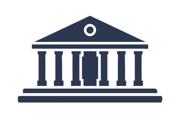 bank icon isolated on white background