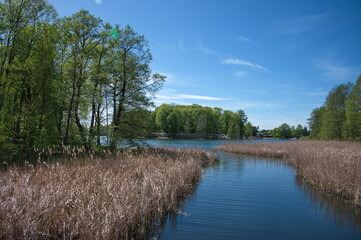 Scenic view of the lake in Lithuania