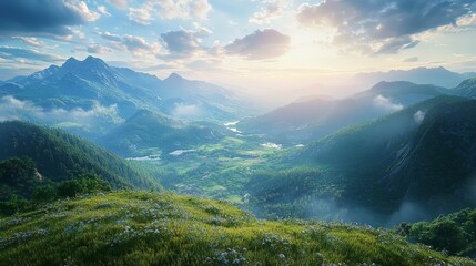 Fototapeta premium Sunset pink clouds - Sonnenuntergang