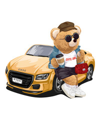 cute bear vector image 002