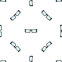 Trendy Eyewear Seamless Pattern: Stylish Spectacles Background for Fashion