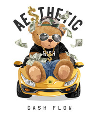 bear on a motorcycle