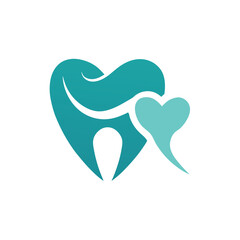 Tooth and Heart Family Dentistry Logo Icon