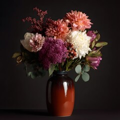 Fototapeta premium Elegant Floral Arrangement in Vase