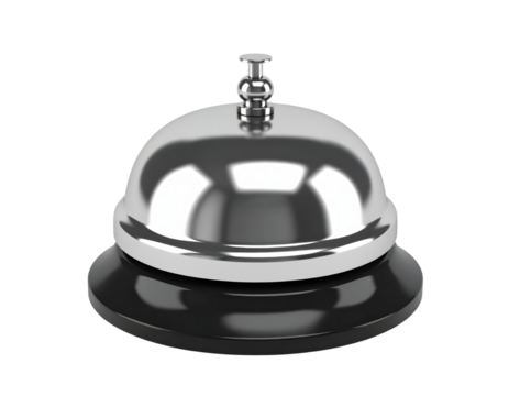 Isolated service bell on white background, jpeg, png