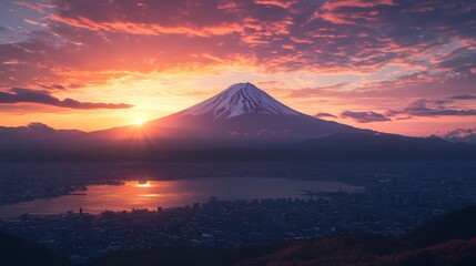 Sunset pink clouds - Sonnenuntergang
