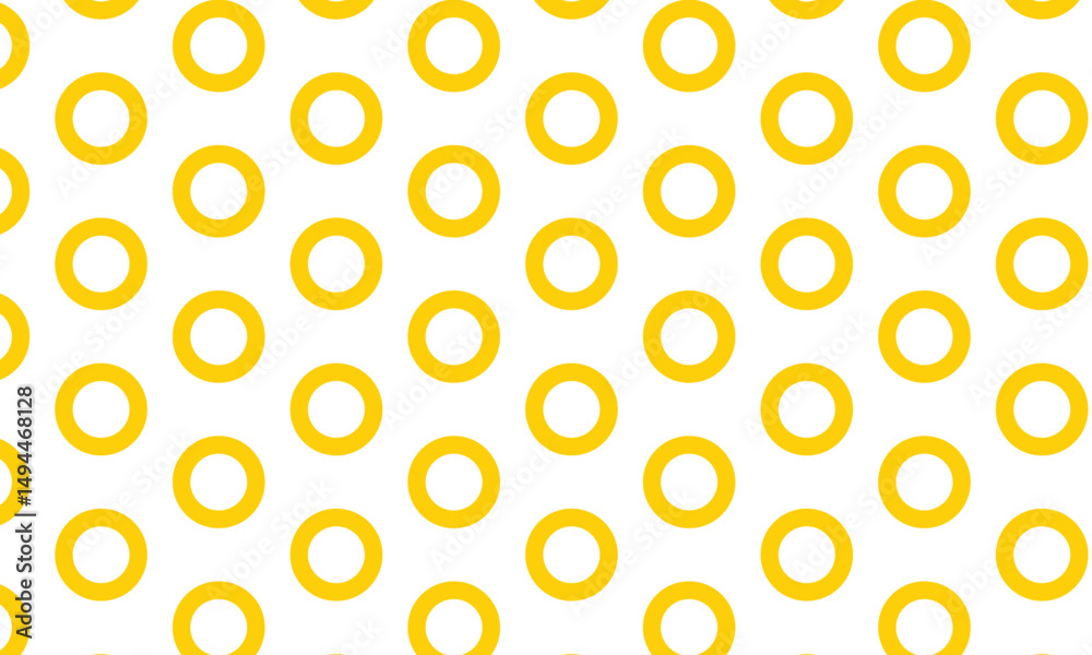 Aufkleber abstract yellow circular dot pattern design.