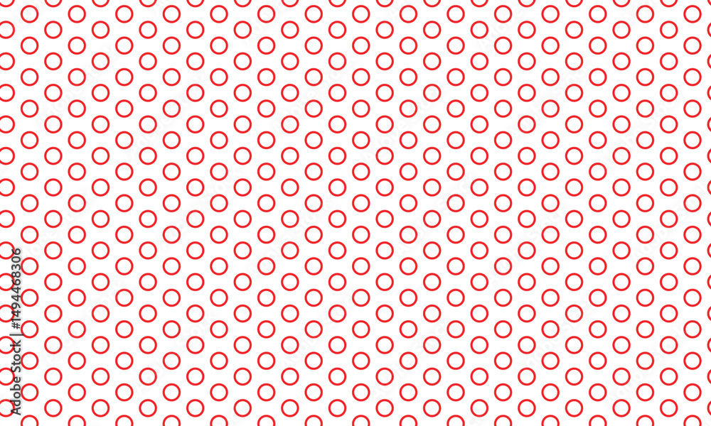 Aufkleber abstract red outline circular dot pattern design.
