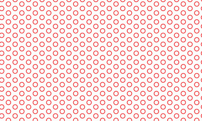 abstract red outline circular dot pattern design.