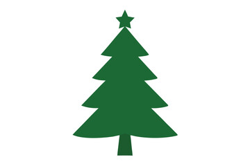 christmas-tree-isolated-on-white-silhouette--vecto.eps