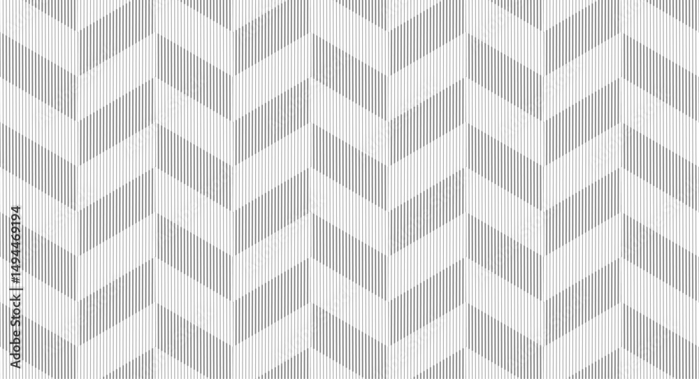 Leinwandbilder Black and white minimal linear geometric pattern design. Vector abstract background