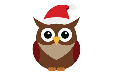 european-scops-owl--otus-scops--with-santa-hat--is.eps