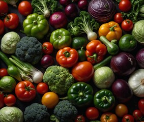 fresh vegetables on a table