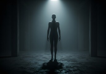 Shadowed Figure in the Light