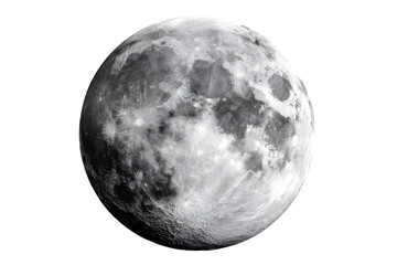 Naklejka premium Full moon lunar surface detail