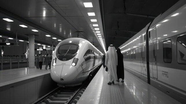 High-speed Hyperloop train integrating AI-driven logistics for business 