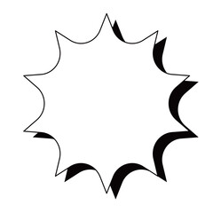 トゲトゲシンプルイラスト